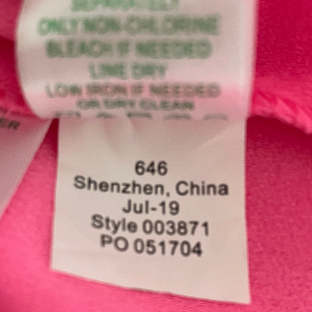LILLY PULITZER Donna Romper Havana Pink Scalloped Shell Embroidery Size 10 NWT - Picture 10 of 13